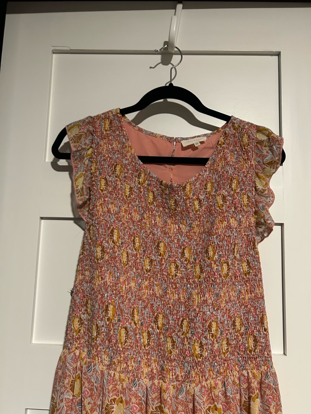 MELLODAY Sleeveless Tiered Floral Boho Maxi Dress Size 3X - Picture 2 of 6